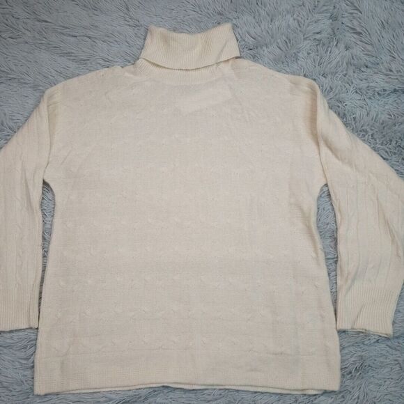 Bianco & Blu Sweater Womens S Wool Cashmere Blend Italy Cozy Soft Comfort‎ New - Picture 1 of 11